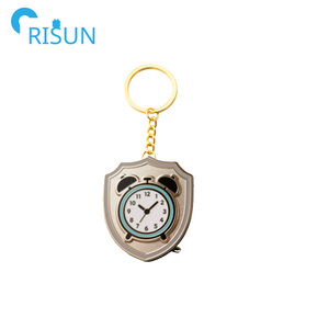 Wholesale Metal Mystic Clock Soft Enamel Keychain Custom Logo Melting Clock Hour Hand <strong>Minute</strong> <strong>Key</strong> Chain Reading Time Keyring - Product Image 3