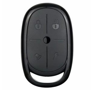 Chiave di telecomando in plastica nera con gancio codice fisso interruttore Wireless telecomando a 4 pulsanti - Product Image 1