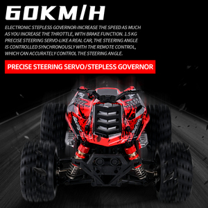 High-Speed 2.4G 4CH <strong>RC</strong> <strong>Car</strong> 1/16 Scale 60km/h Off-Road Racing Radio <strong>Control</strong> Vehicle Waterproof Brushless 4x4 Remote Controller - Product Image 6