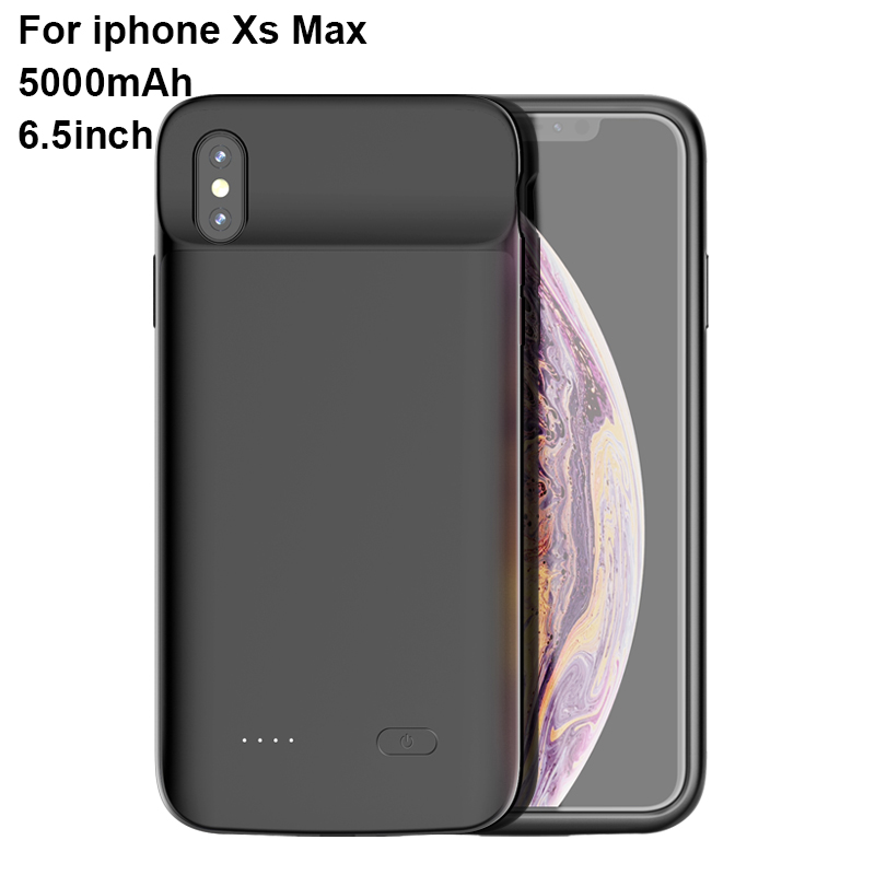 Negro para iPhone XS Max (5000mAh)