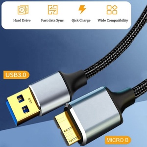 USB 3.0 ประเภท A ชายไปยัง Micro B ชายชาร์จข้อมูลสายไฟโอนข้อมูลฮาร์ดดิสก์ข้อมูลซิงค์สายสําหรับฮาร์ดไดรฟ์ HDD ภายนอก - Product Image 2