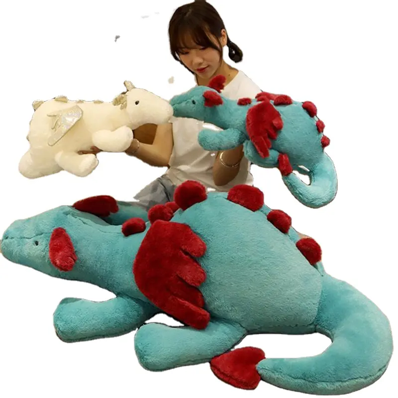 Dexter Dragon Snow Douglas dinosauro peluche giocattolo drago della neve drago bianco bambola Anime giochi di peluche periferici