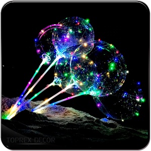 LED BoBo Light up balon dize yanıp helyum kabarcık balonlar olaylar ve partiler için noel için PVC malzeme - Product Image 2