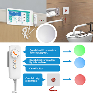 Hospital Ward Call Ip Sistema de intercomunicación médico Enfermería Hogar Extensión de cabecera Alarma con cable Estación de enfermera Sistema de intercomunicación IP - Product Image 4