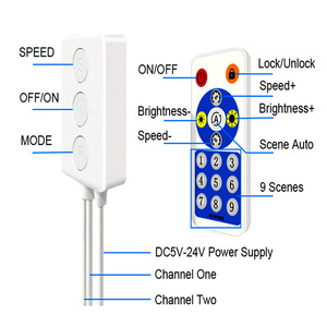DC5-24v Music SP601e 16key <strong>Controller</strong> for Digital Led Strip <strong>Light</strong> Ws2811 Ws2812b - Product Image 4