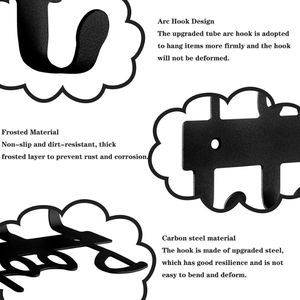 Tốt Nhất Bán Phòng Tắm Văn Phòng Washlet Khăn Giá Móc Treo Tường Hiện Đại Sắt Áo Giá Khăn Móc Chìa Khóa - Product Image 3