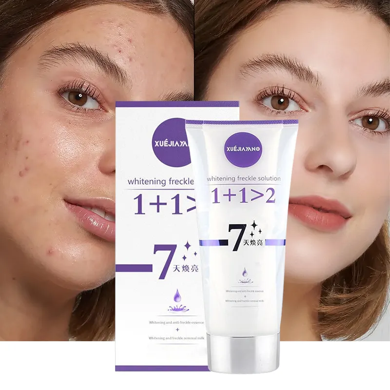 7 jours de sérum visage blanchissant soins de la peau 2 en 1 essence acide kojique anti-âge acné sérum facial hydratant