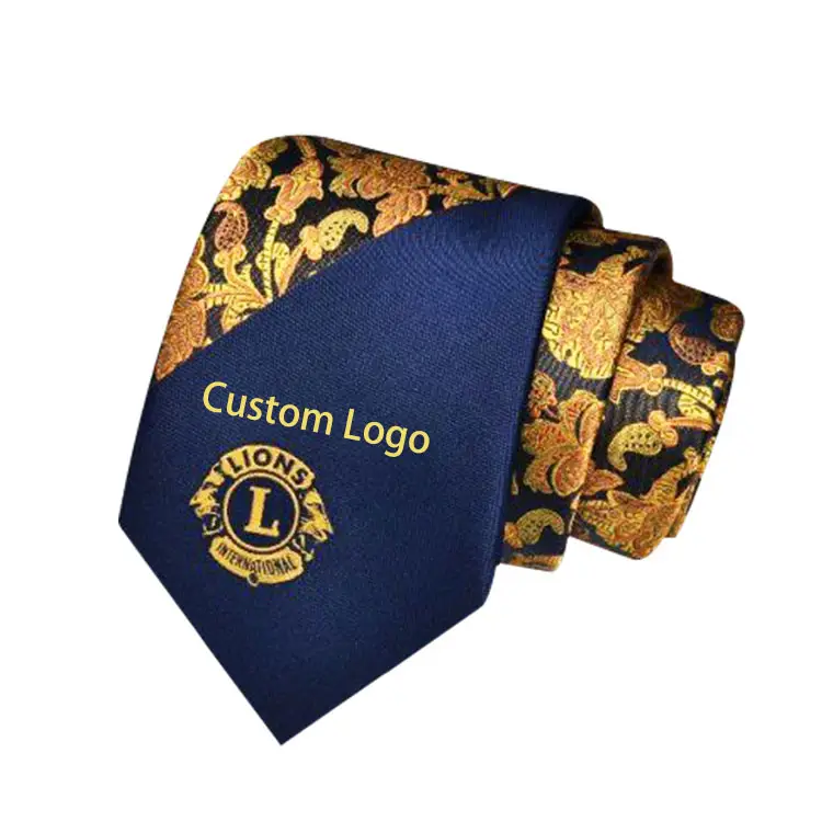 Business Meeting Kleid Custom Logo Luxus Seiden krawatte Günstige Best Krawatten mit Custom Logo
