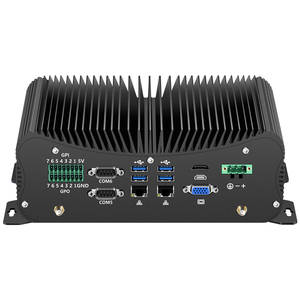 Mini PC de escritorio sin ventilador HLY Core i5 8250U DDR4 RS232 2 LAN SATA VGA GPIO PS2 LPT ordenador Industrial integrado de baja potencia - Product Image 2