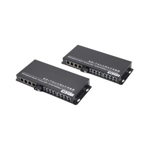 8 canali Gigabit isolato trasmettitore telefonico Ethernet 4 porte PCM Multiplexer con fibra ottica per rete IP - Product Image 5