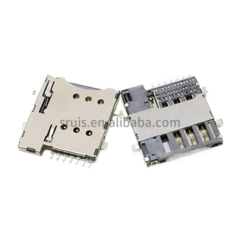 Meilleur prix nouveau support de lecteur de carte sim SM05-135-1011 connecteur de prise de fente de plateau