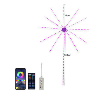 Christmas Party Holiday Remote Control 5V USB RGBIC Firework Smart Running Music Sync <strong>Led</strong> Strip Light for Wall - Product Image 3