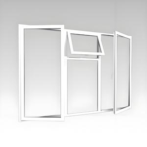 ACE Double Glazed Tempered Glass Vertical Sliding <strong>Sash</strong> <strong>Window</strong> Design Vinyl UPVC Double Top Hung <strong>Windows</strong> - Product Image 1