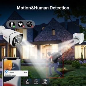 Cámara de red para interior y exterior de 16 canales con cable NVR y RJ45, sistema de cámara CCTV compatible con detección de movimiento, visión nocturna a todo Color - Product Image 3