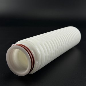 高流量0.1 0.2 0.3 0.5 1 3 5 Um 68 69mm水素過酸化物ろ過PPプリーツフィルター - Product Image 1