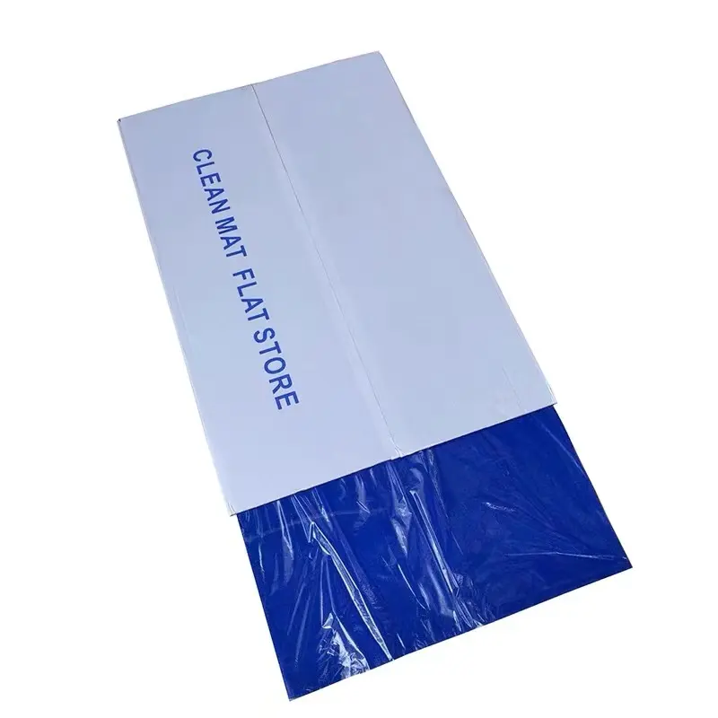 Hochwertige Großhandel maßge schneiderte billige Reinraum verwenden klebrige Matte Silikon klebrige Matte blau Fabrik preis 66*115cm