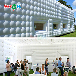 Sayok 10x20 mét trắng bạt PVC mái hiên gian hàng Inflatable Cube lều cho tổ chức sự kiện 200 người - Product Image 3
