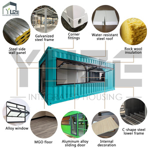 Tùy Chỉnh Thiết Kế Kinh Doanh Sử Dụng Kết Cấu Thép Di Động Modular Container Vận Chuyển Trà Sữa Cà Phê Cửa Hàng - Product Image 4