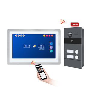 Sistema de entrada de puerta de videoportero multifunción con comunicación bidireccional para uso en apartamentos - Product Image 1