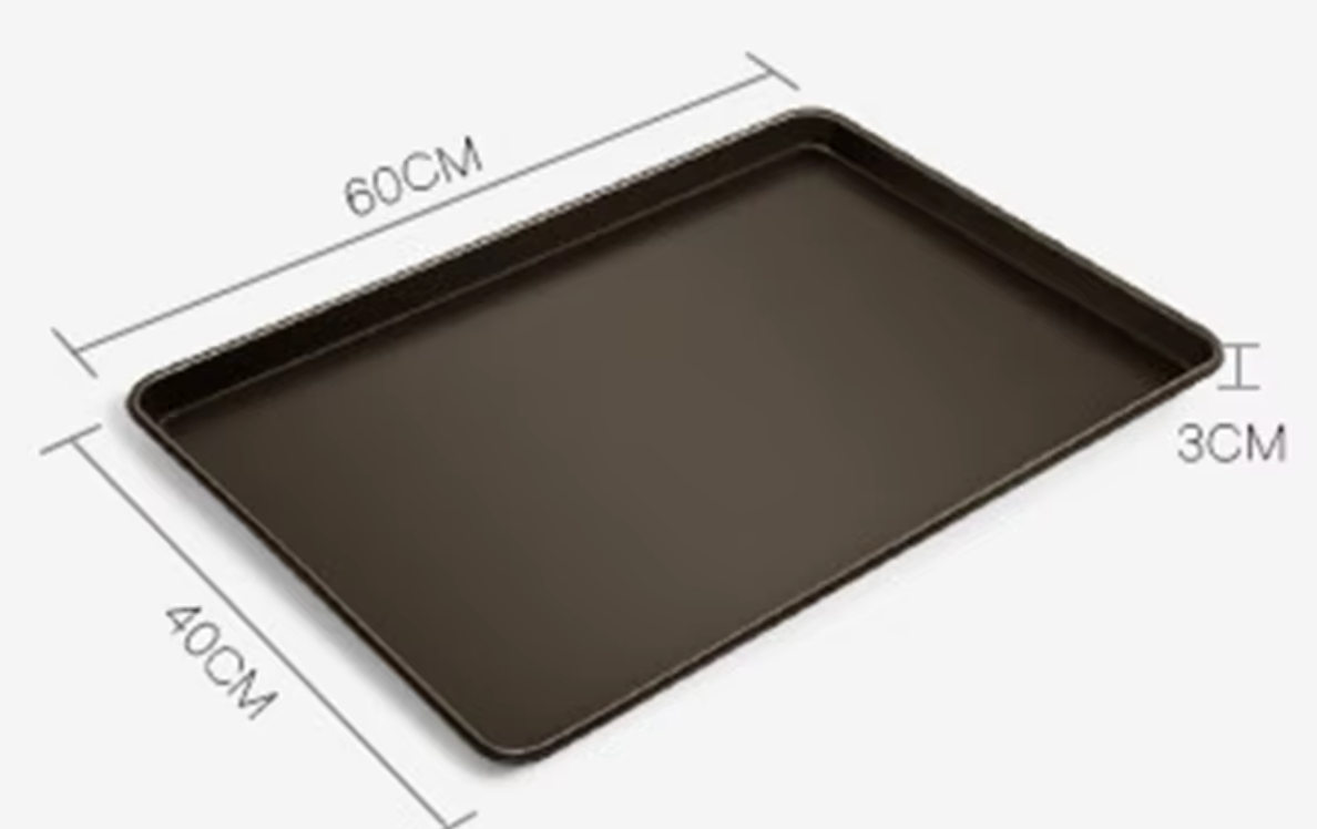 Aluminum alloy spray non-stick 60*40*3cm thickness 1.2mm 1.15kg