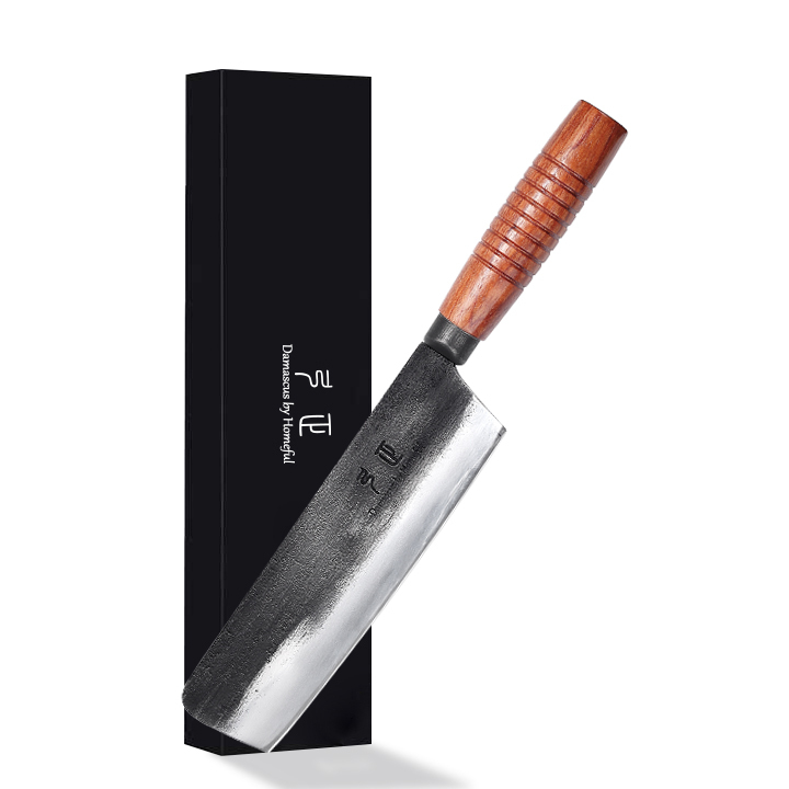 7 Inch Nakiri Knife red
