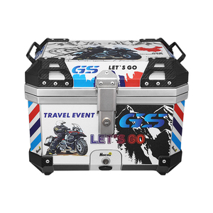 เคสท็อปอลูมิเนียม45L ท้ายรถอเนกประสงค์สำหรับมอเตอร์ไซค์ดีไซน์ตามสั่ง - Product Image 6