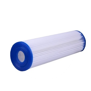 Yunda dễ dàng làm sạch nhà sản xuất 10 inch 20 micron Polyester xếp li trầm tích nước lọc Cartridge cho toàn bộ hệ thống nhà - Product Image 3