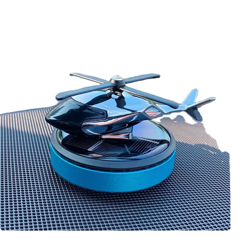 Hubschrauber Flugzeug Design Solar Power Auto Parfüm Duft für Mittel konsole Lufter frischer