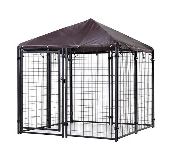 Thermisch Gegalvaniseerde Gelaste Hondenkennel Grote Outdoor Metalen Kooien Grote Hondenkennel Buiten Pen