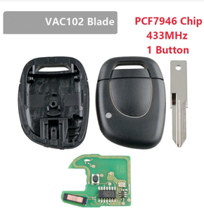Smart Remote <strong>Key</strong> Shell With ID46 PCF7946 Chip 433MHZ VAC102 Blade for Renault Clio Master Twingo Kangoo Scenic Laguna <strong>Espace</strong> - Product Image 2
