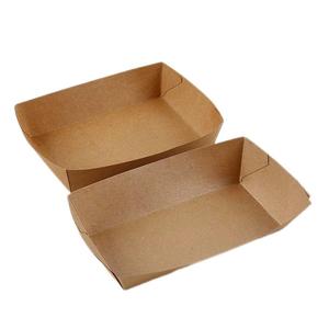 Takeaway บรรจุภัณฑ์อาหารกล่องกระดาษคราฟท์แป้งข้าวโพดภาชนะบรรจุอาหารกล่องกระดาษโลโก้ส่วนตัวที่กําหนดเอง - Product Image 3