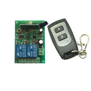 <strong>Wireless</strong> Remote <strong>Control</strong> 2 Door Switch 2 <strong>Relay</strong> <strong>Output</strong> One Receiver &amp; One Remote NO/NC/COM Access <strong>Control</strong> Accessories - Product Image 1