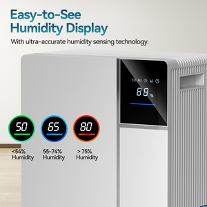 Nhà và RV 12l-16l/ngày Hướng dẫn sử dụng nguồn điện máy nén Máy hút ẩm với độ ẩm hiển thị điều khiển điện tử - Product Image 5