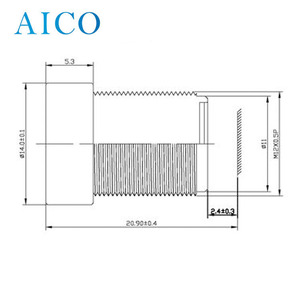 1/2 5 "Định dạng hình ảnh F4 f4.2 5MP 3 mét độ dài tiêu cự 3.0 Mét thấp không có hình ảnh biến dạng dfov 100 độ deg <span class=keywords><strong>M12</strong></span> S <span class=keywords><strong>Mount</strong></span> CCTV Board ống kính - Product Image 2