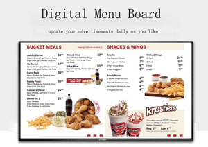 LCD Wand Digital Menü Bildschirm Werbung Display Restaurant Boards Software Wand halterung Digital Signage zum Verkauf - Product Image 3