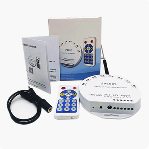 SP608E ไมโครโฟน AUX Music balanx APP Blue-tooth RF ระยะไกล8ทางพอร์ตเอาท์พุตควบคุมแต่ละพอร์ตแอดเดรสตัวควบคุมพิกเซล LED - Product Image 1