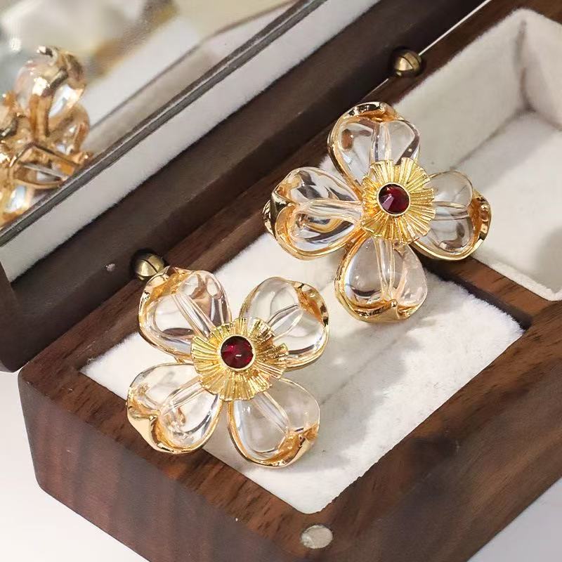 Flower earrings