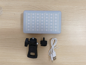 カスタムAY-96JSSR RGB充電式ポータブルリングライトスクエアLedライトSelfie ConnectフルスクリーンLed Selfie Light for Mobile - Product Image 6