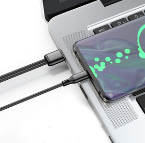 <strong>1</strong>.2m 3A <strong>USB</strong> <strong>2</strong> in <strong>1</strong> 2in1 QC PD Fast Charging <strong>2</strong> Dual TYPE C TYPE-C Usbc / Micro Ports <strong>USB</strong> Data Charger Cable - Product Image 3