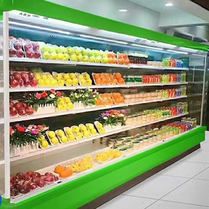 Vegetables Fruit Display Refrigerators Fruit Refrigerator for Supermarket/Grocery Store Commercial Open <strong>Chiller</strong> for Sale - Product Image 3