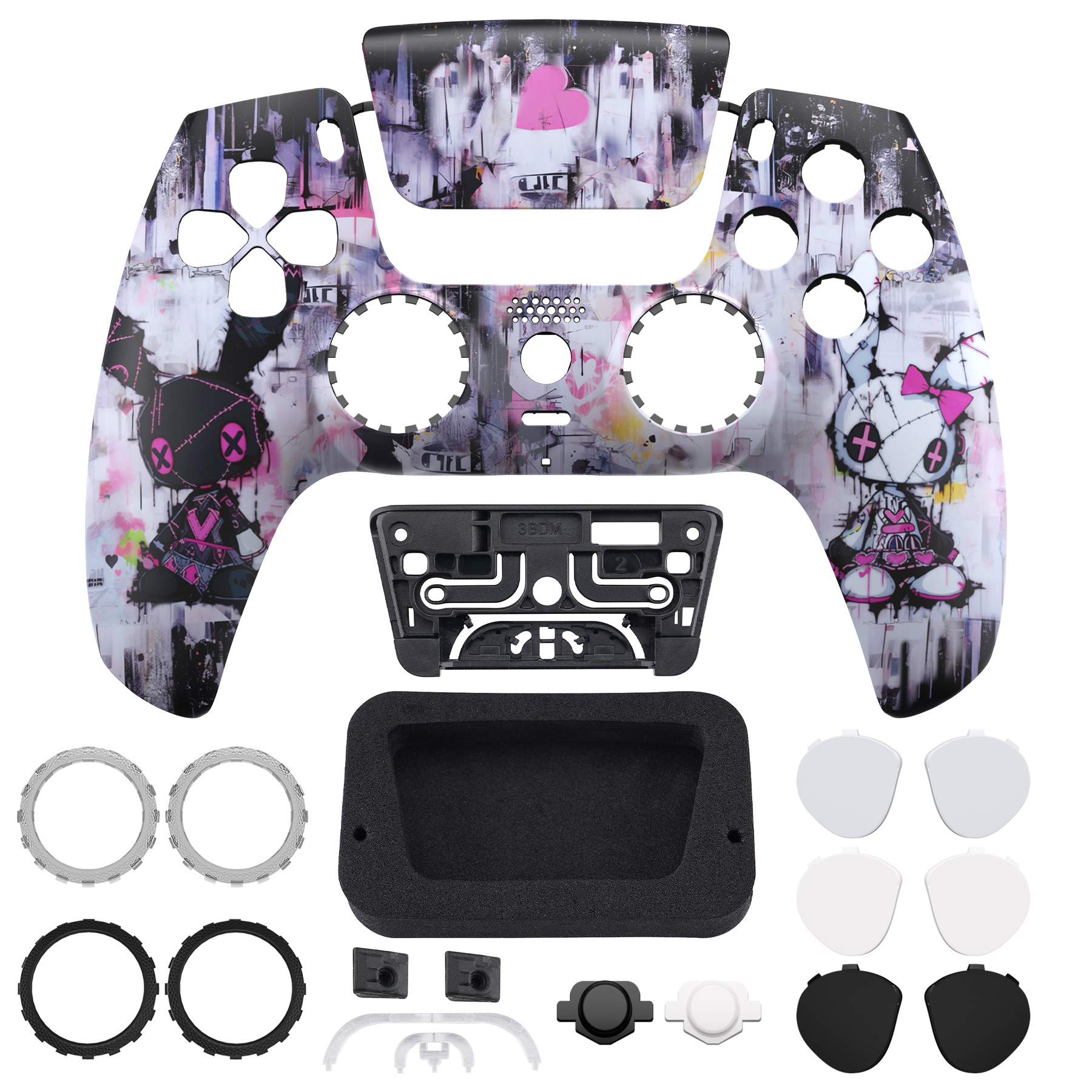 Mélange de couleurs Lovely Punky Bunny GHPFT019G4WS