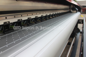 GED-3200Q ECO ตัวทำละลายเครื่องพิมพ์ 3.2 M สีสมจริงในร่มและกลางแจ้ง UV Tarpaulin Plotter คู่ 2 XP600 DX5 DX7 หัวพิมพ์ - Product Image 6