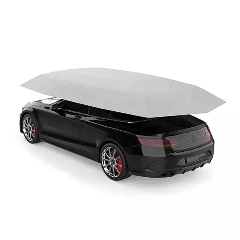 4.2m 4.8m 5.2m Anti-UV automatic folding sun shade covering roof car cover umbrella sunshade with remote