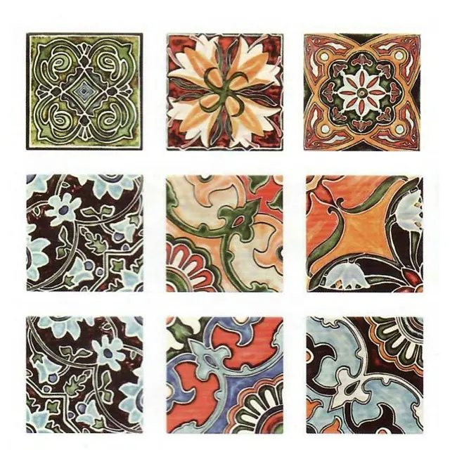 Novo estilo de azulejos coloridos para decoração de banheiros e cozinhas, design popular na Europa