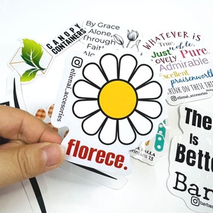 Özel Logo çıkartması etiket baskı su geçirmez rulo sentetik kağıt yapıştırıcı yuvarlak Logo çıkartması Logo çıkartması - Product Image 5