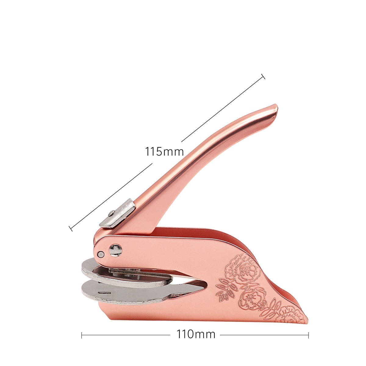 Rose gold with flower pattern