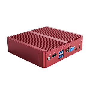 Nucレッドケース4LanインテルCeleron小型デスクトップHtpcコンピュータ工業用FanlessミニPc J1900オフィス用 - Product Image 5