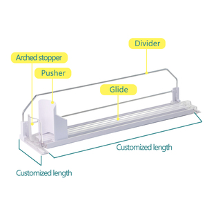 Organizzatore di Soda con sistema di supporto per bevande per Dispenser per frigorifero può visualizzare uno spingitore per bevande a molla - Product Image 3