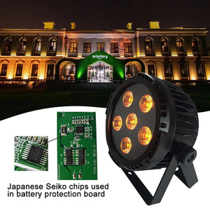 Igreslite Dmx 6*18W kablosuz pil Led Par işık Event Uv Event pil Powered su geçirmez Led Par ışık olay için - Product Image 6