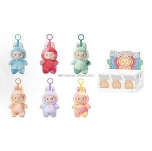 Scannable Blind Mystery Boxes Labubu V3 Gradient Color Plush Doll Pendant Series Monsters Anti-counterfeiting <strong>Verification</strong> <strong>Code</strong> - Product Image 1